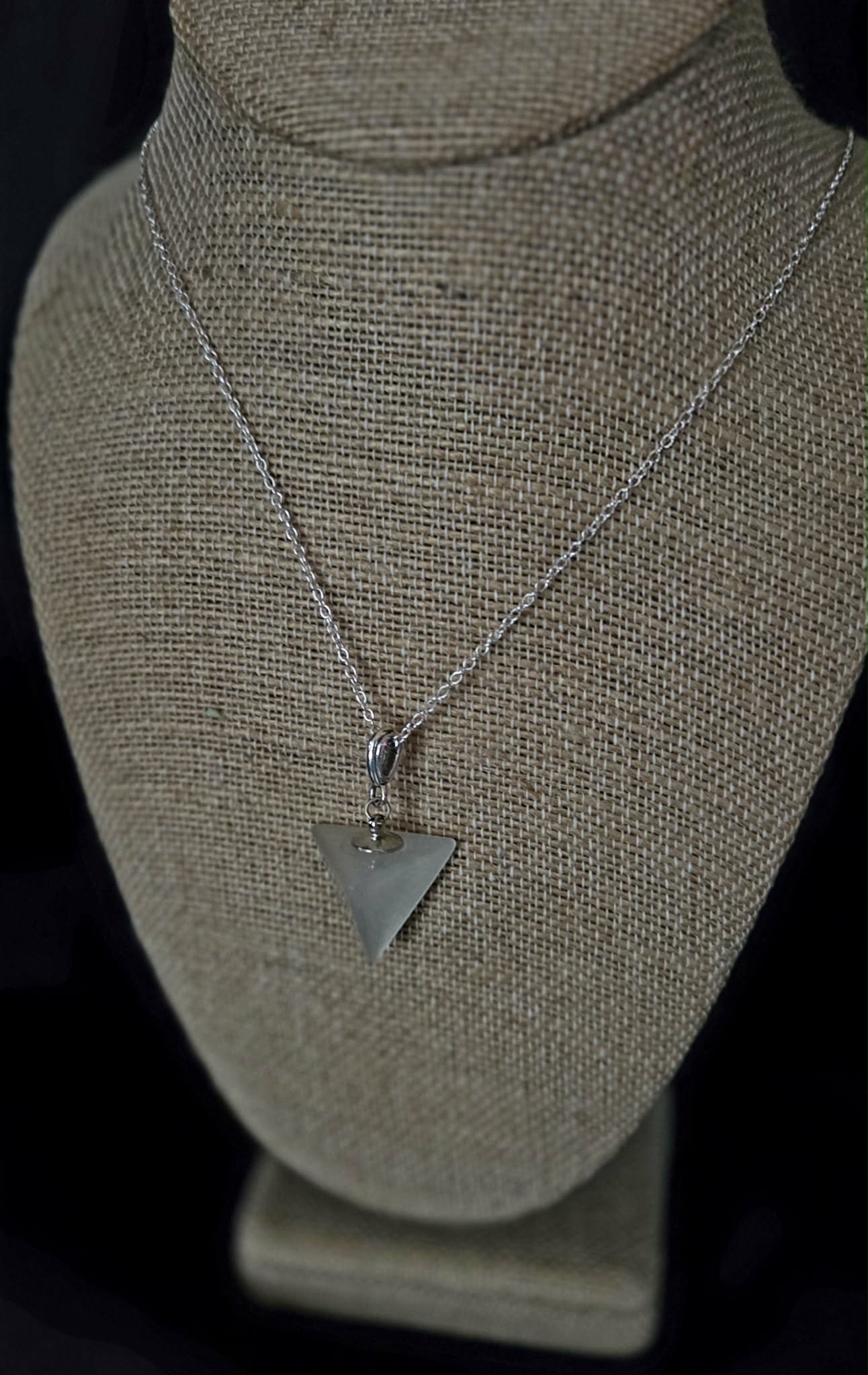 White Cat's Eye Necklace