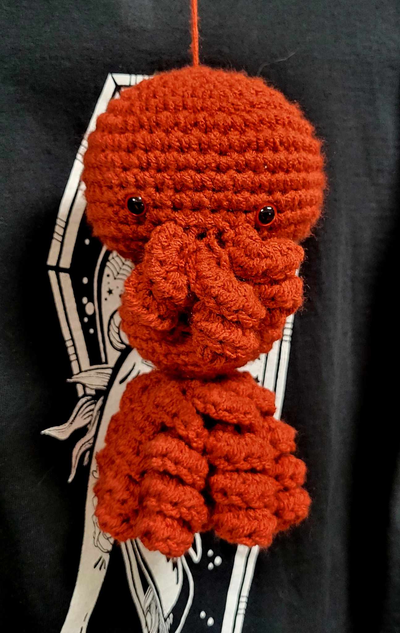 Hand made knitted Cthulhu doll
