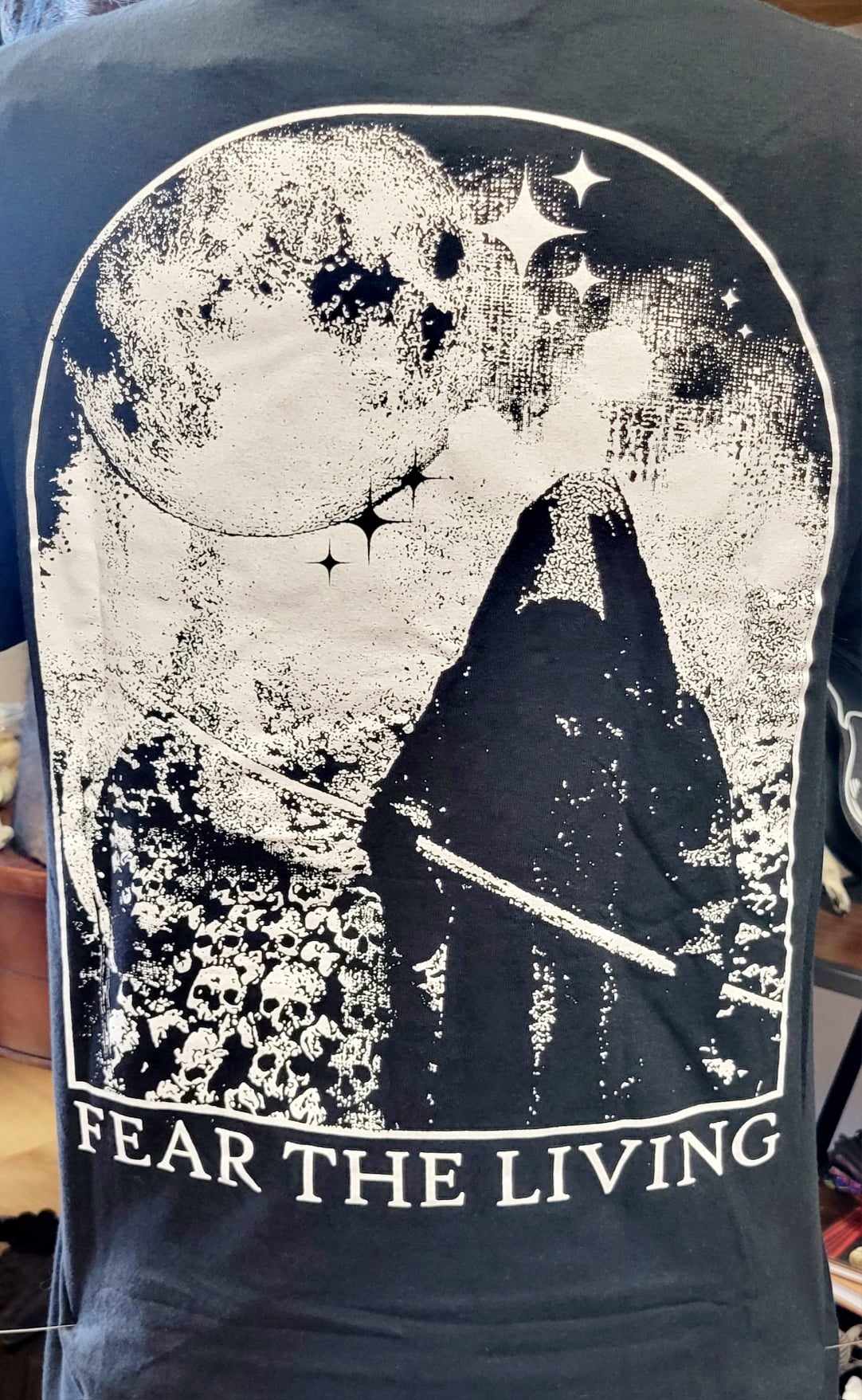 FEAR THE LIVING black T Shirt