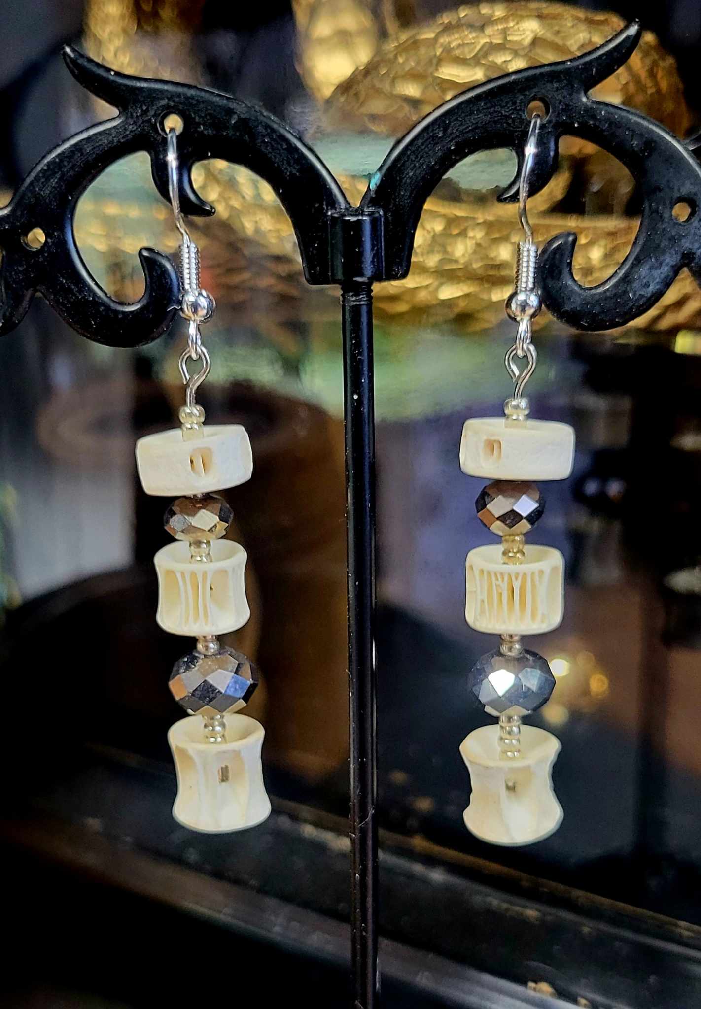 Shark vertebra Earrings