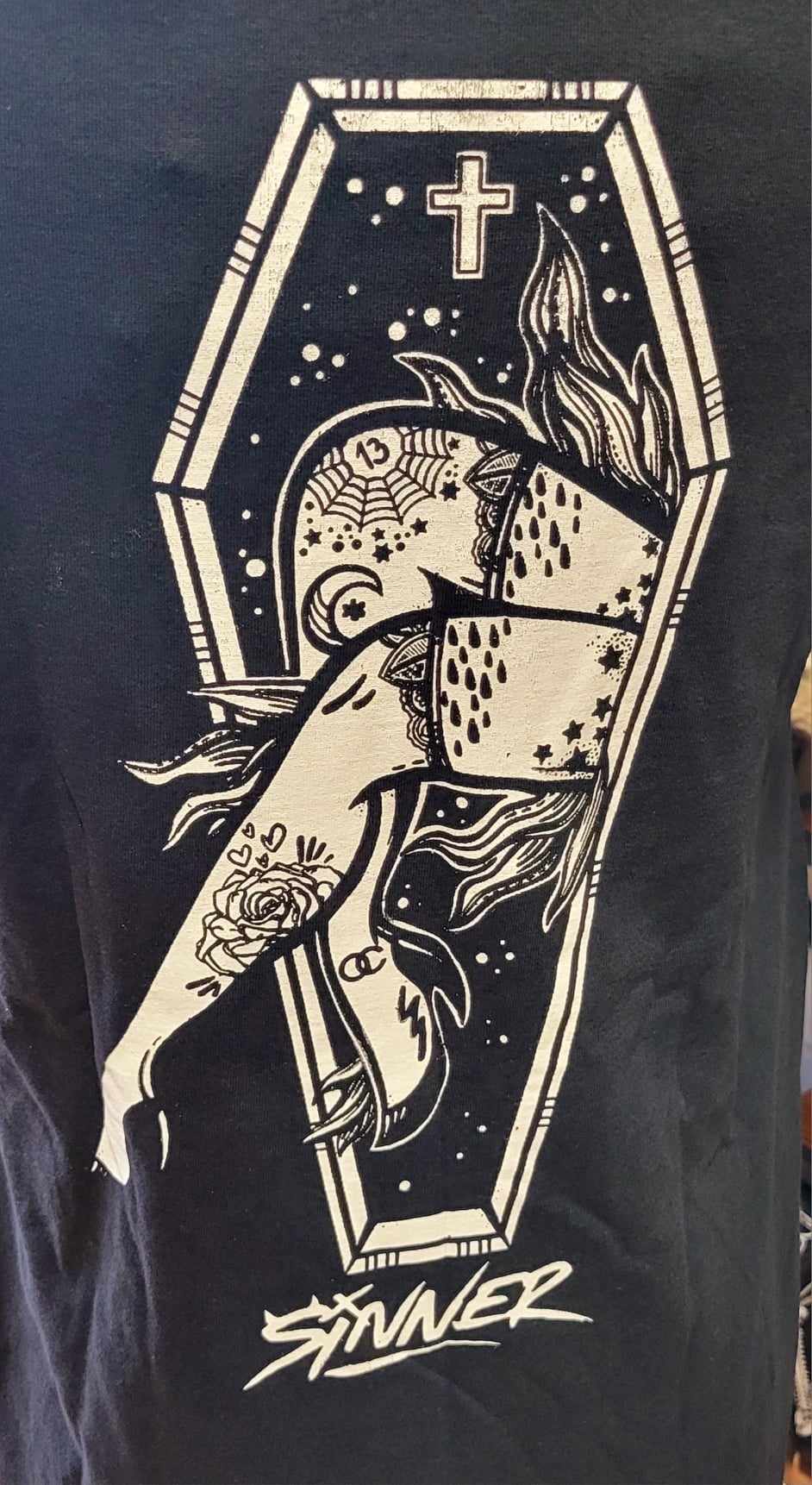 SINNER black T Shirt