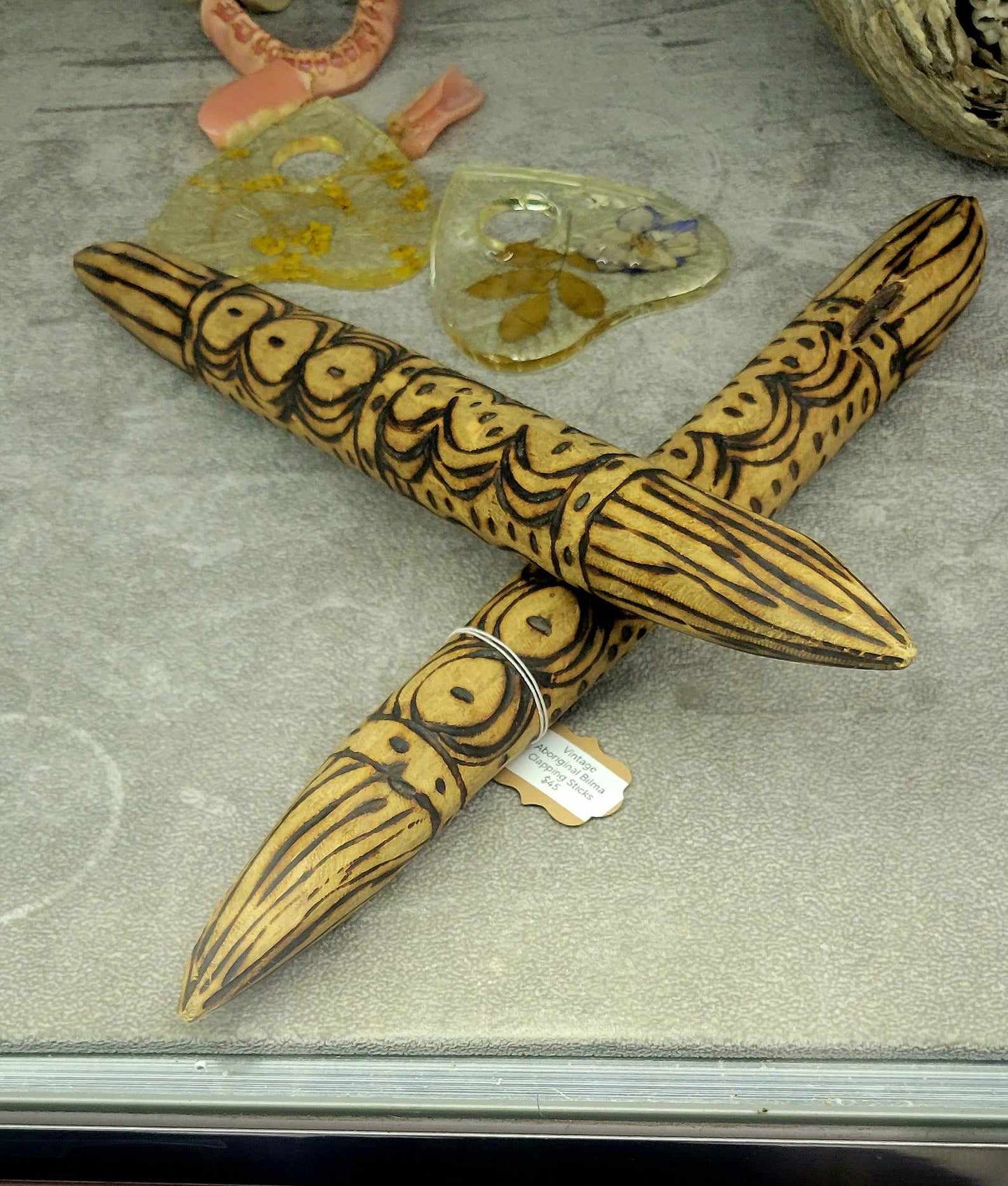 Aboriginal Bimli, Bilma, Clapsticks, Ceremonial Sticks