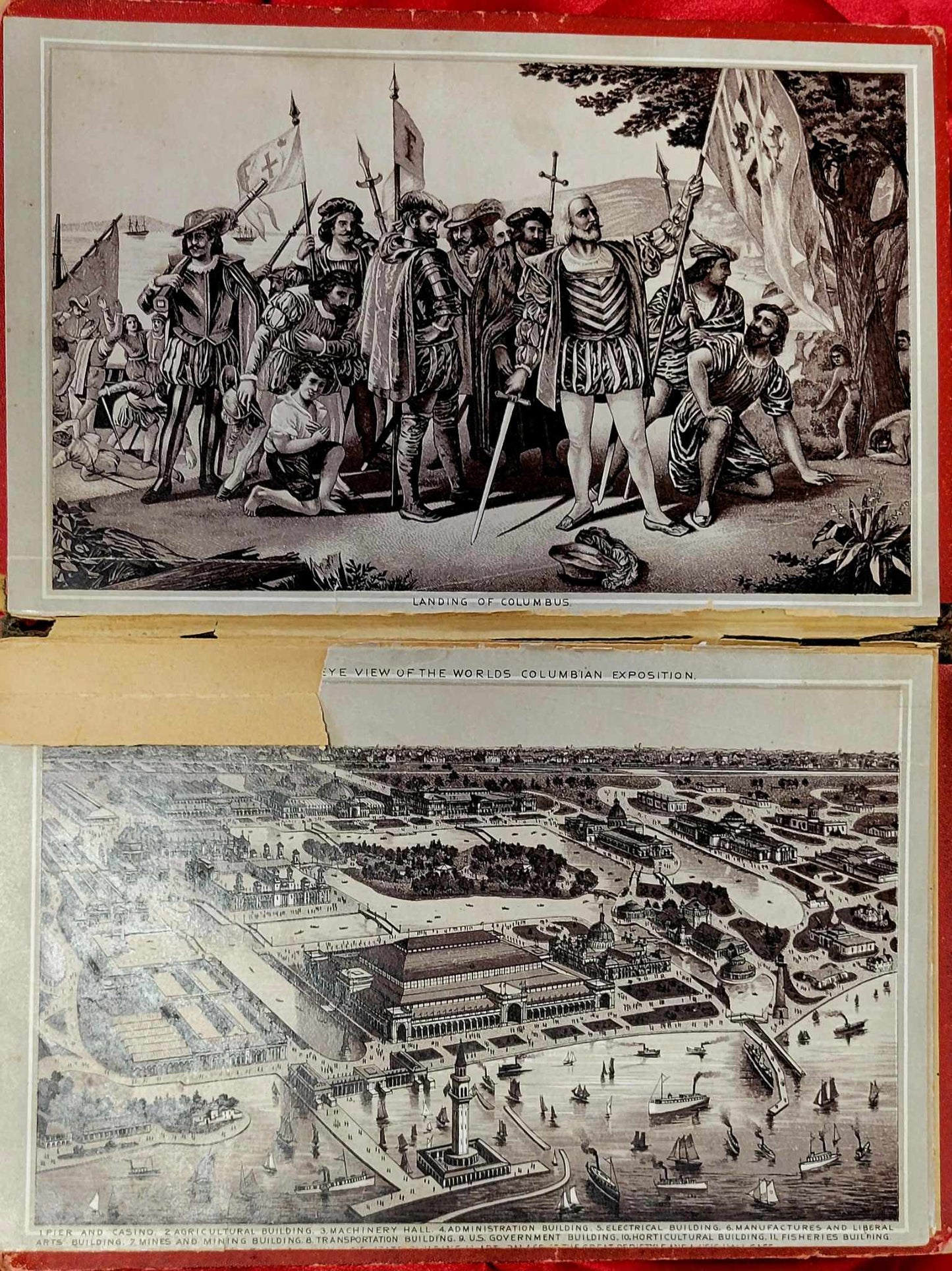 1893 World's Fair Souvenir hard cover booklet
