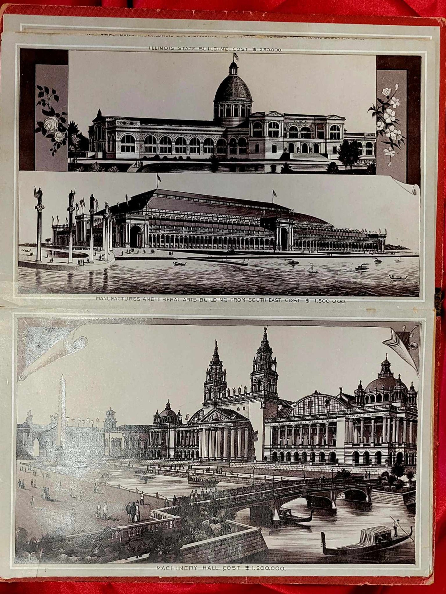 1893 World's Fair Souvenir hard cover booklet