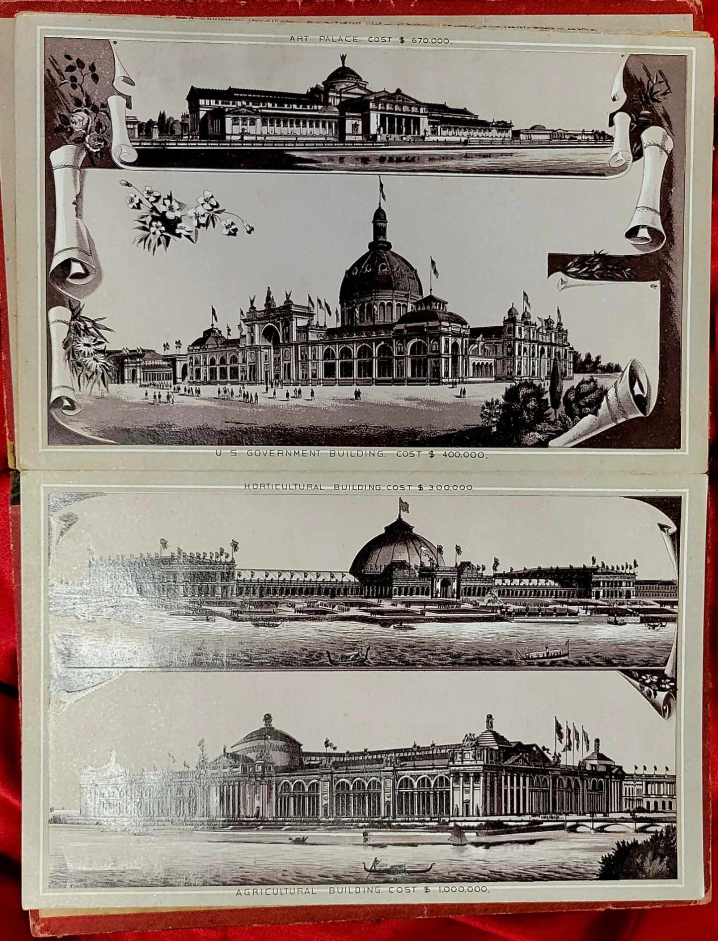 1893 World's Fair Souvenir hard cover booklet