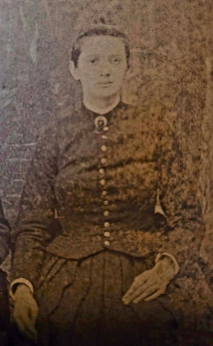 Antique Portrait of Mother, Father and infant