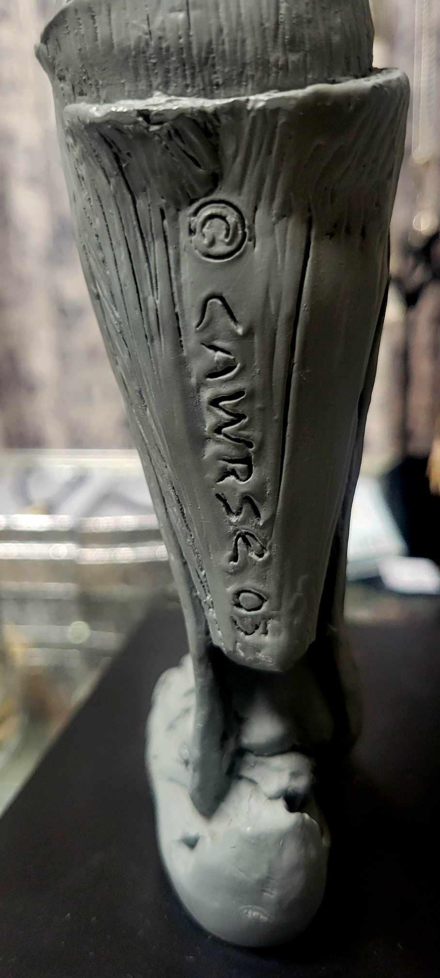 SIGNED 2003  Musculature Male Anatomy Sculpture by Andrew Cawrse