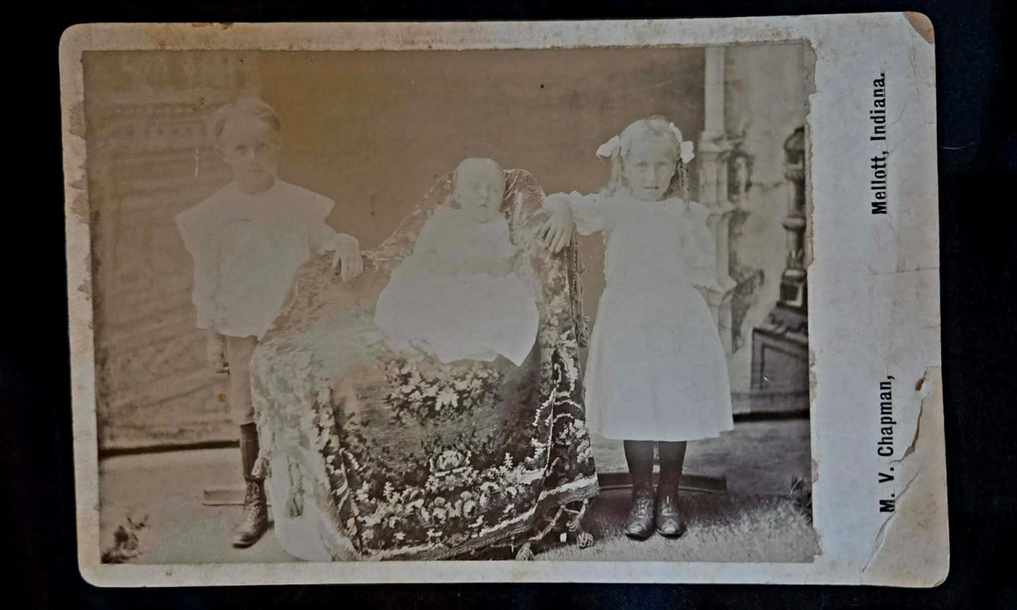Antique Portrait of Three Children