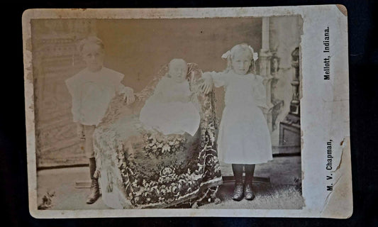 Antique Portrait of Three Children