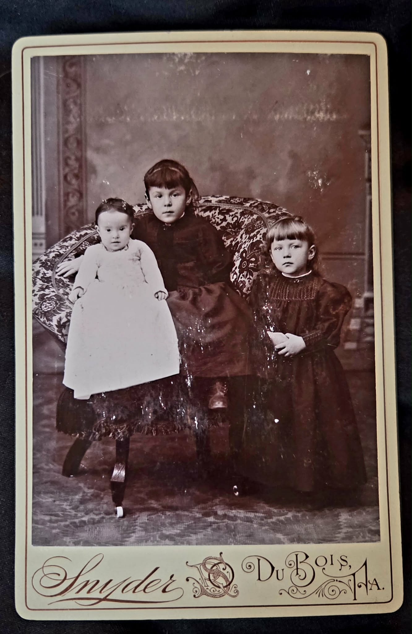 Antique Portrait of Three Children