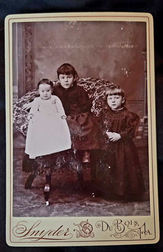 Antique Portrait of Three Children