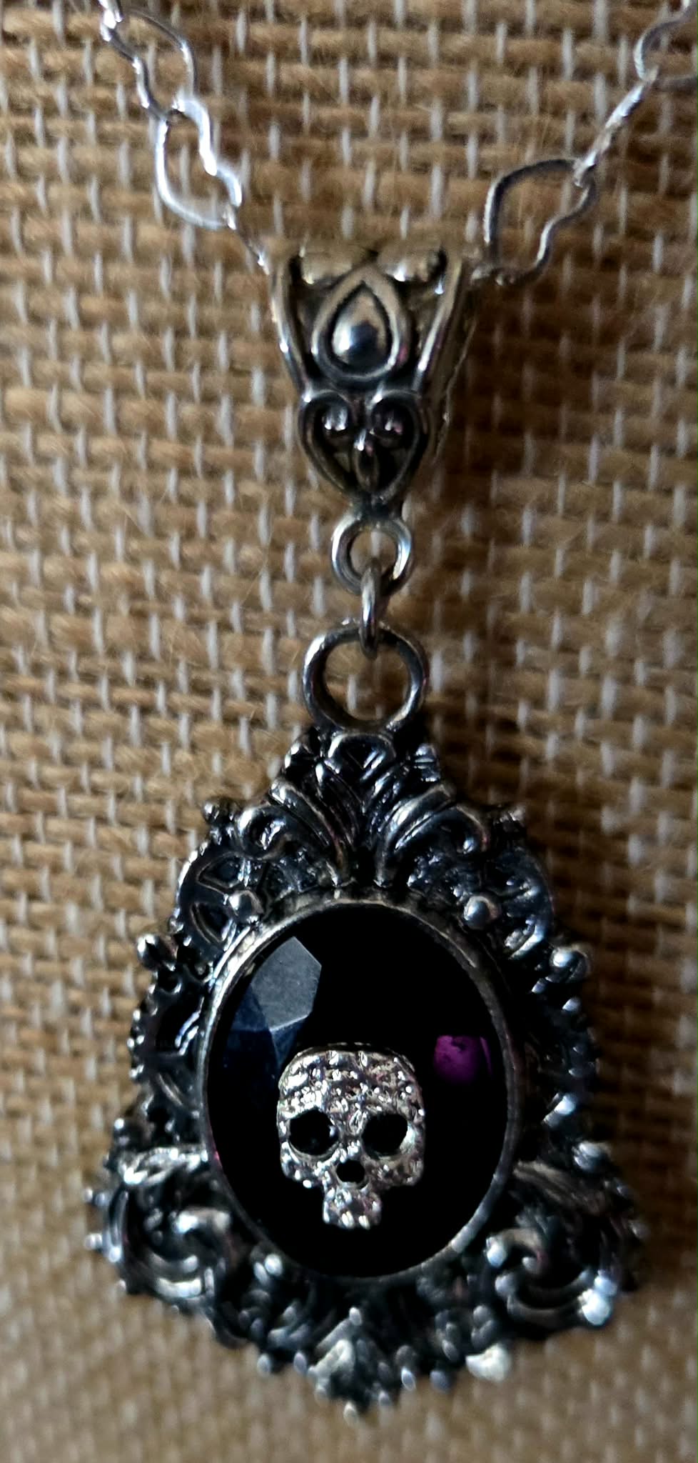 Skull Cameo Necklace