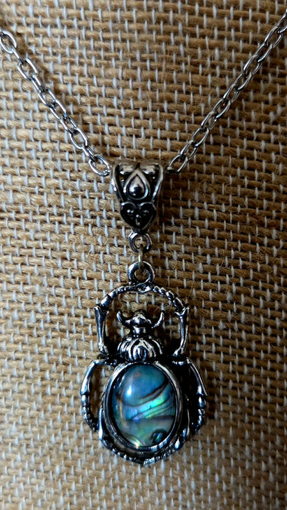 Abalone Spider Necklace