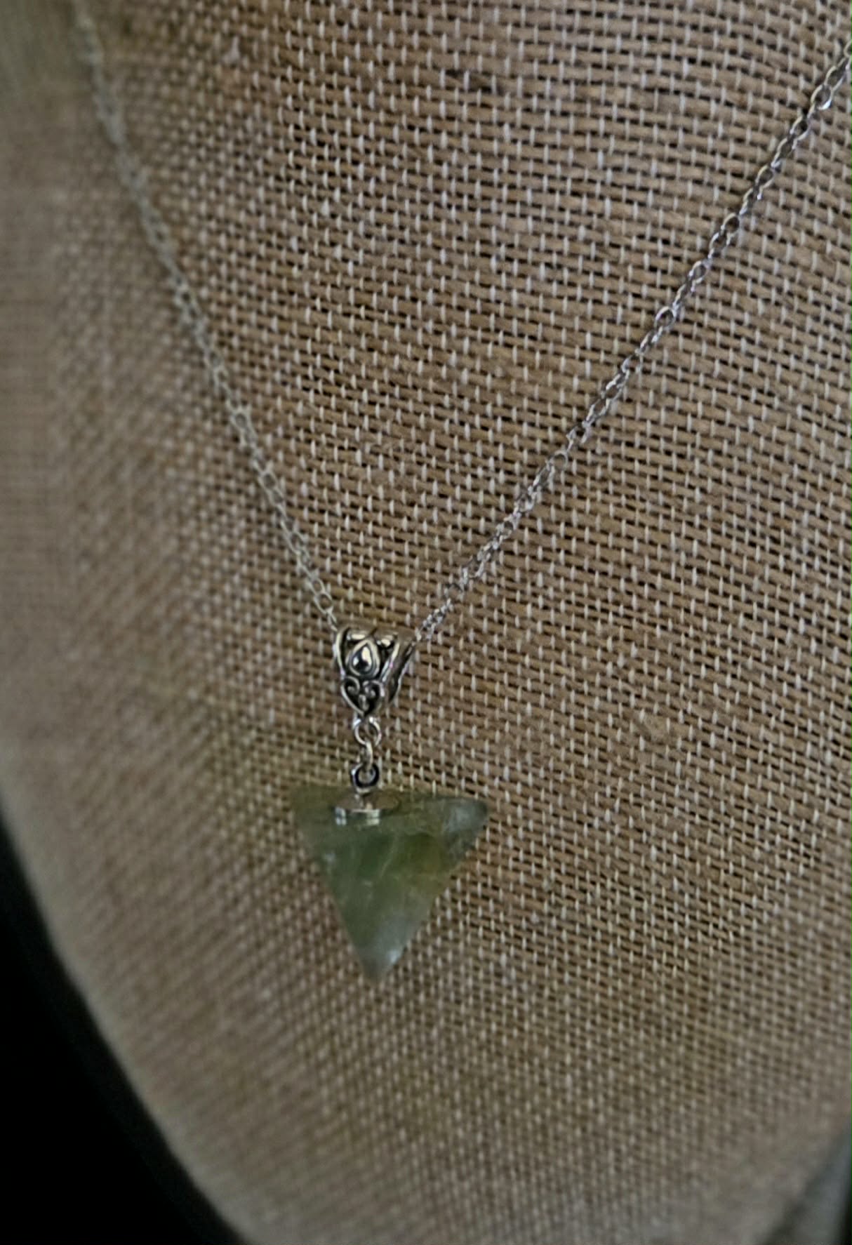 Prehnite necklace