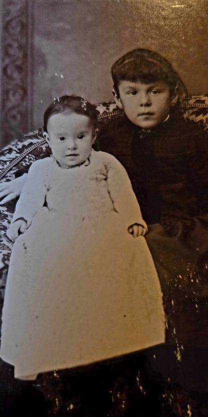 Antique Portrait of Three Children