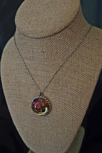 Real Rosebud Necklace