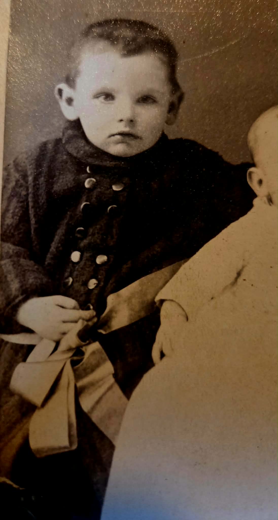 Antique Portrait of Two Children